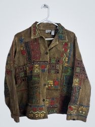 Brown Embroidered Jacket