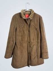 Esprit Faux Suede Sherpa Lined Jacket