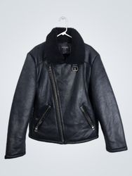 Guess Faux Leather Biker Jacket