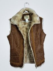 Cripple Creek Women's Faux Leather Sherpa Lined Ve..