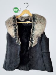 Jessica Faux Fur Trimmed Vest