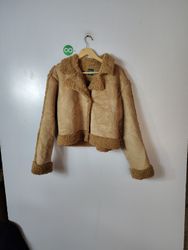 Wild Fable Women's Faux Suede Sherpa Lined Cropped..