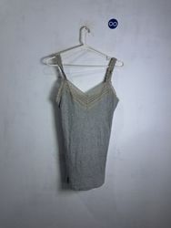 Abercrombie & Fitch Gray Lace Trim Camisole