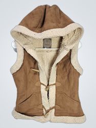 Ashley by Ashley International Hooded Faux Suede S..