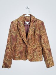 Dressbarn Paisley Print Blazer