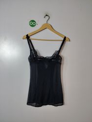 Victoria's Secret Black Sheer Lace Camisole