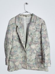 Bleyie Women's Floral Pattern Blazer