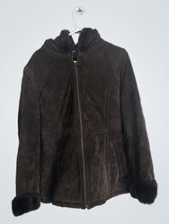 Sonoma Life + Style Suede Hooded Jacket