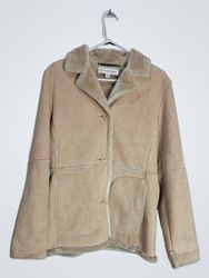 Jones New York Suede & Shearling Jacket