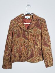 Le Suit Petite Paisley Blazer