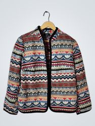 Violet B. Women's Geometric Pattern Jacket
