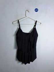Black Ruffled Camisole