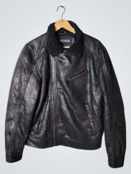 Guess Faux Leather Biker Jacket