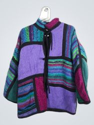 Maresa Roma Via F. Crispi 44 Patchwork Knit Jacket