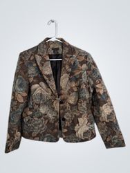 Grace Elements Floral Print Blazer