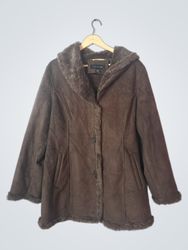 Jones New York Faux Suede & Fur Lined Jacket