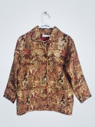 JAQULINE DESIGN STUDIO Women's Patterned Blazer