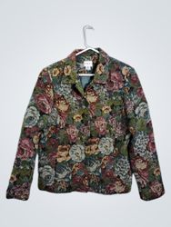 KORET Women's Floral Tapestry Blazer Jacket Made i..
