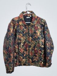Chico's Floral Quilted Jacket
