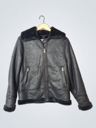 Universal Thread Goods Co. Black Faux Leather Avia..