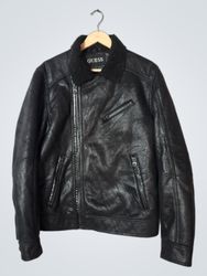 Guess Faux Leather Moto Jacket