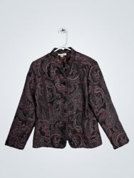 Dressbarn Paisley Pattern Blazer