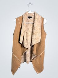 OMEYA.WANSHIDA Women's Faux Fur Lined Vest