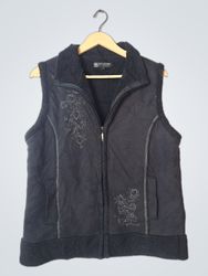B.C. CLOTHING ORIGINAL Black Sherpa Lined Vest