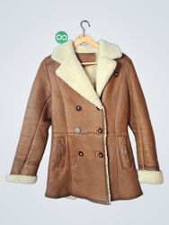Brown Faux Fur Lined Coat