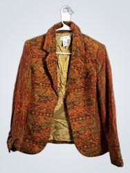 Worthington Paisley Print Blazer