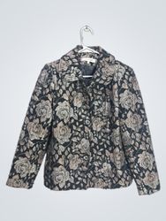 Harve Benard Women's Floral Brocade Blazer