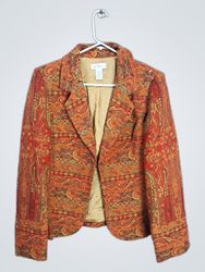 Worthington Paisley Print Blazer