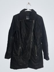 Guess Black Faux Leather Jacket