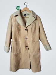 Gap Suede Sherpa Lined Coat