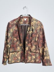 Christopher & Banks Women's Floral Print Blazer