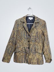 Le Suit Paisley Blazer