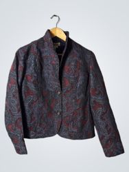 Coldwater Creek Women's Paisley Patterned Blazer