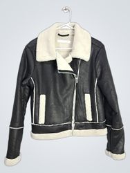 Altar'd State Faux Leather Aviator Jacket