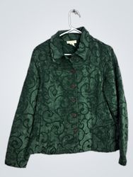 APPLESSEED'S Women's Green Textured Jacket