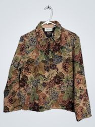 LEMON GRASS Floral Tapestry Jacket
