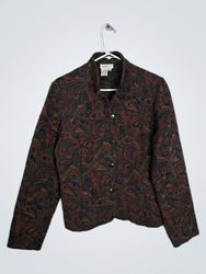 Coldwater Creek Women's Paisley Print Jacket