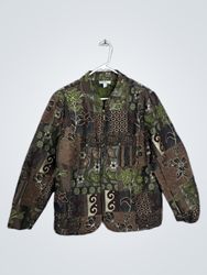 Dressbarn Patchwork Floral Jacket