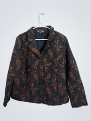 christopher & banks women's paisley print blazer