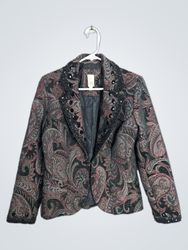 Lavender & Honey Paisley Blazer