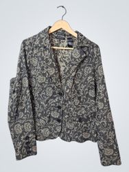 Liz Claiborne "Axcess" Stretch Floral Print Blazer