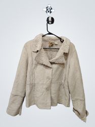 Tsumami Sherpa Lined Suede Jacket