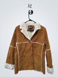 Michael Michelle Suede and Faux Fur Lined Jacket