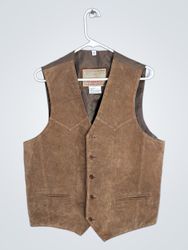 Diamond Plate Leather Vest