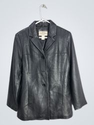 SONOMA Jean Company Lambskin Leather Blazer