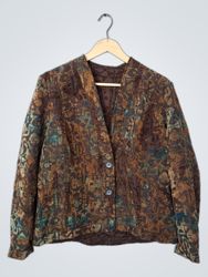 Brown patterned jacket